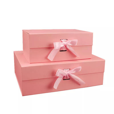 Plain Size Magnetic Gift Box Pink White Black