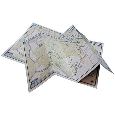 Soft Waterproof Map Printing Services PMS CMYK Custom Finishing