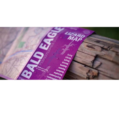 CMYK Softcover Book Printing Outdoor Waterproof Stone Paper Map