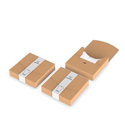 Customized Clothing Packing Boxes  T shirt Kraft Apparel Boxes