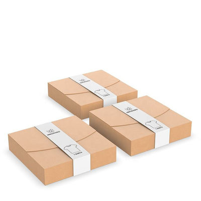 Customized Clothing Packing Boxes  T shirt Kraft Apparel Boxes