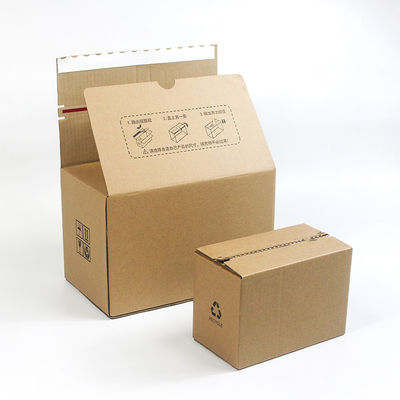 Custom Corrugated Zipper Carton Box Easy Tear Cardboard Peel Off Box For Clothing