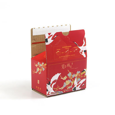 Corrugated Tear Strip Box Custom Logo Zipper Tear Open Packaging Self Seal Paper Box