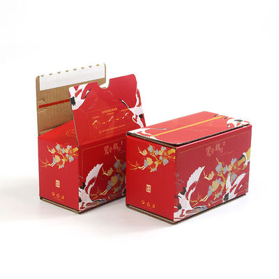 Corrugated Tear Strip Box Custom Logo Zipper Tear Open Packaging Self Seal Paper Box