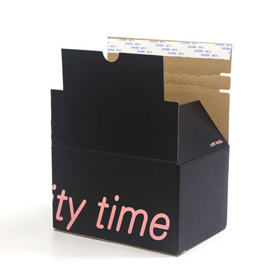 Custom Print Logo Corrugated Paper Boxes Recycled Cardboard Zipper Tear Strip Box