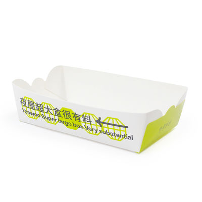 Kraft Paper Corrugated Take-out Box for Baking Cakes Puff Waffle French Fries Ice Cream Snacks