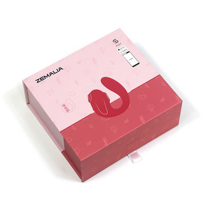 Custom Printing Pink Adult Products Folding Magnetic Gift Box With Windows