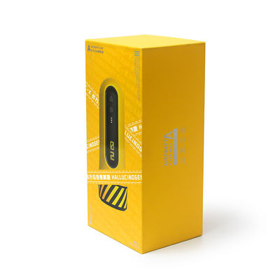 CMYK or Panton Printing Yellow Paper Lid And Base Gift Box for Electronics Adult Products