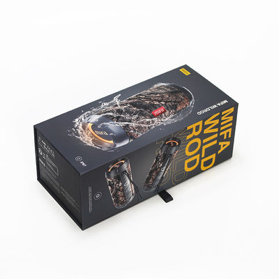 Flashlight Folding Magnetic Cardboard Gift Box with Matt Lamination Corrugated Board