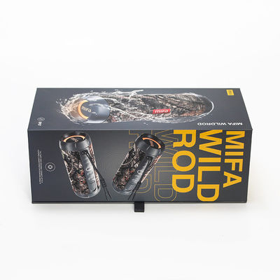 Flashlight Folding Magnetic Cardboard Gift Box with Matt Lamination Corrugated Board