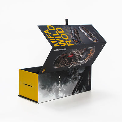 Flashlight Folding Magnetic Cardboard Gift Box with Matt Lamination Corrugated Board