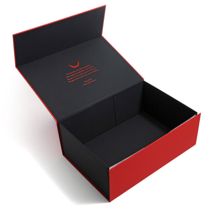 Custom Printing Flap Open Magnetic Foldable Packaging Gift Box for Clothing Shoe