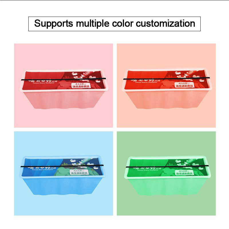 Sugarcane Bagasse / Paper Molded Pulp Tray Box Biodegradable Toothpaste ...